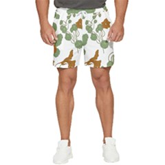 Nasturtium Flower Plant Leaves Men s Runner Shorts