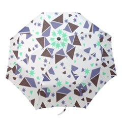 Seamless Pattern Geometric Texture Folding Umbrellas