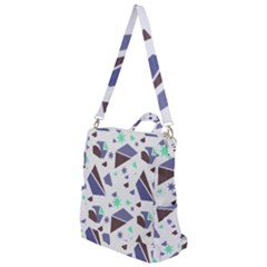 Seamless Pattern Geometric Texture Crossbody Backpack