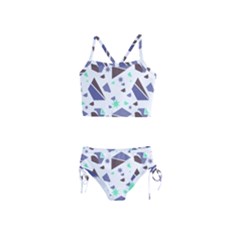 Seamless Pattern Geometric Texture Girls  Tankini Swimsuit