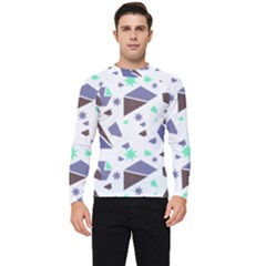 Seamless Pattern Geometric Texture Men s Long Sleeve Rash Guard