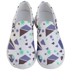 Seamless Pattern Geometric Texture Men s Lightweight Slip Ons