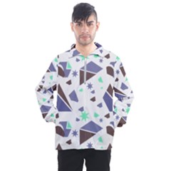 Seamless Pattern Geometric Texture Men s Half Zip Pullover