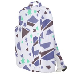 Seamless Pattern Geometric Texture Double Compartment Backpack