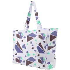 Seamless Pattern Geometric Texture Simple Shoulder Bag