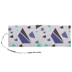 Seamless Pattern Geometric Texture Roll Up Canvas Pencil Holder (m)