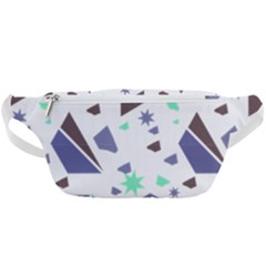 Seamless Pattern Geometric Texture Waist Bag 