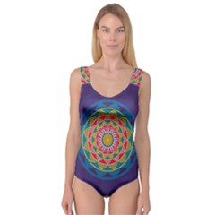 Abstract Digital Artwork Princess Tank Leotard 