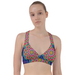 Abstract Digital Artwork Sweetheart Sports Bra