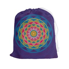 Abstract Digital Artwork Drawstring Pouch (2xl)