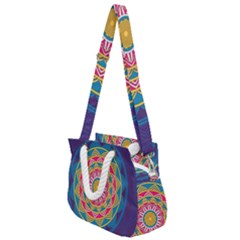 Abstract Digital Artwork Rope Handles Shoulder Strap Bag