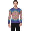 Abstract Digital Artwork Men s Long Sleeve Rash Guard View1