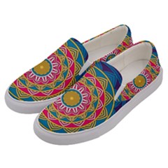 Abstract Digital Artwork Men s Canvas Slip Ons