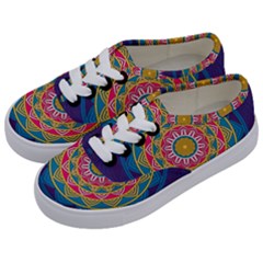 Abstract Digital Artwork Kids  Classic Low Top Sneakers