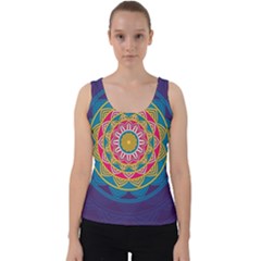 Abstract Digital Artwork Velvet Tank Top