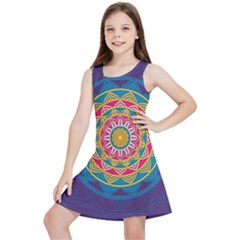 Abstract Digital Artwork Kids  Lightweight Sleeveless Dress