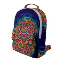 Abstract Digital Artwork Flap Pocket Backpack (large)