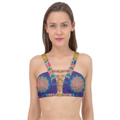 Abstract Digital Artwork Cage Up Bikini Top