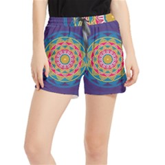 Abstract Digital Artwork Women s Runner Shorts