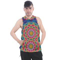 Abstract Digital Artwork Men s Sleeveless Hoodie