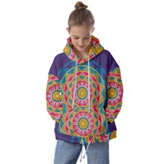 Abstract Digital Artwork Kids  Oversized Hoodie