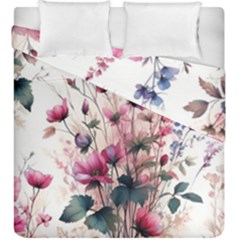 Flora Floral Flower Petal Duvet Cover Double Side (king Size)