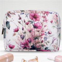 Flora Floral Flower Petal Make Up Pouch (medium)