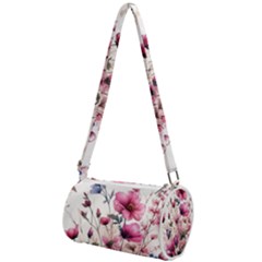 Flora Floral Flower Petal Mini Cylinder Bag