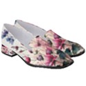 Flora Floral Flower Petal Women s Classic Loafer Heels View3