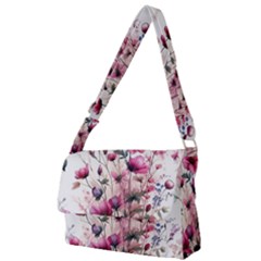 Flora Floral Flower Petal Full Print Messenger Bag (l)