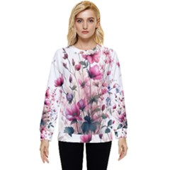 Flora Floral Flower Petal Hidden Pocket Sweatshirt