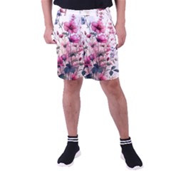 Flora Floral Flower Petal Men s Pocket Shorts