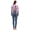 Flora Floral Flower Petal Women s Cut Out Long Sleeve T-Shirt View4