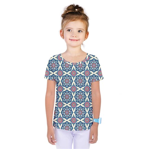 Abstract Mandala Seamless Background Texture Kids  One Piece T-shirt by Maspions