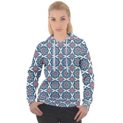 Abstract Mandala Seamless Background Texture Women s Overhead Hoodie