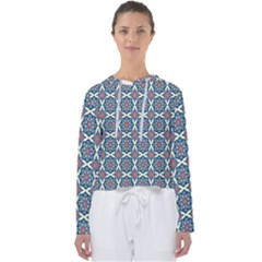 Abstract Mandala Seamless Background Texture Women s Slouchy Sweat