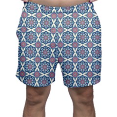 Abstract Mandala Seamless Background Texture Men s Shorts by Maspions