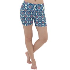 Abstract Mandala Seamless Background Texture Lightweight Velour Yoga Shorts