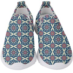 Abstract Mandala Seamless Background Texture Kids  Slip On Sneakers