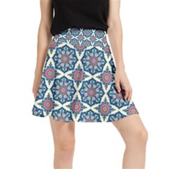 Abstract Mandala Seamless Background Texture Waistband Skirt