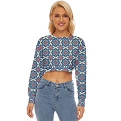 Abstract Mandala Seamless Background Texture Lightweight Long Sleeve Sweatshirt