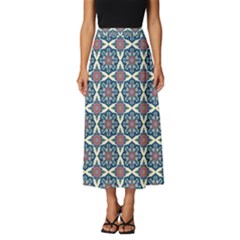 Abstract Mandala Seamless Background Texture Classic Midi Chiffon Skirt