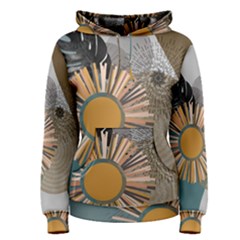 Boho Leaves Botanical Retro Vintage Women s Pullover Hoodie