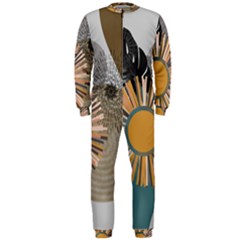 Boho Leaves Botanical Retro Vintage Onepiece Jumpsuit (men)