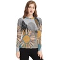 Boho Leaves Botanical Retro Vintage Women s Long Sleeve Rash Guard View1