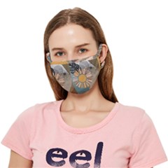 Boho Leaves Botanical Retro Vintage Crease Cloth Face Mask (adult)