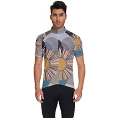 Boho Leaves Botanical Retro Vintage Men s Short Sleeve Cycling Jersey by Maspions