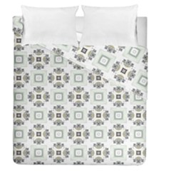 Background Pattern Retro Vintage Duvet Cover Double Side (queen Size)