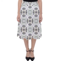 Background Pattern Retro Vintage Classic Midi Skirt