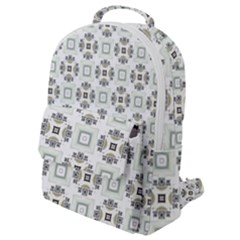 Background Pattern Retro Vintage Flap Pocket Backpack (small)